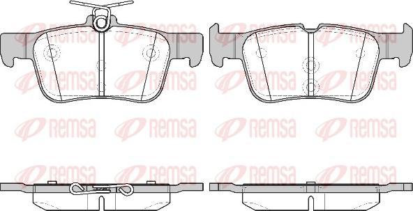 Remsa 1551.42 - Brake Pad Set, disc brake www.autospares.lv