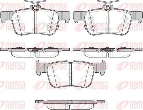 Remsa 1551.12 - Brake Pad Set, disc brake www.autospares.lv