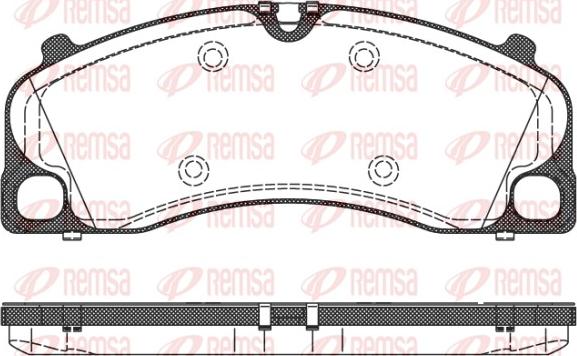 Remsa 1509.00 - Bremžu uzliku kompl., Disku bremzes www.autospares.lv