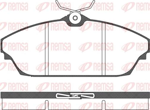 Remsa 1504.00 - Brake Pad Set, disc brake www.autospares.lv