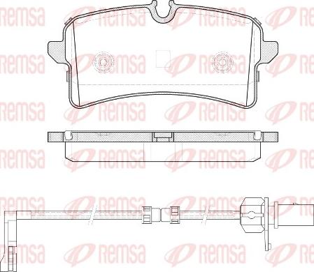 Remsa 1505.12 - Bremžu uzliku kompl., Disku bremzes autospares.lv