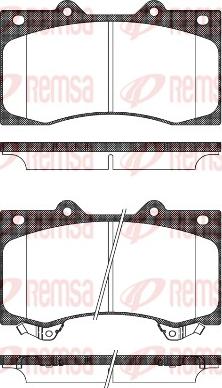 Remsa 1506.02 - Bremžu uzliku kompl., Disku bremzes www.autospares.lv