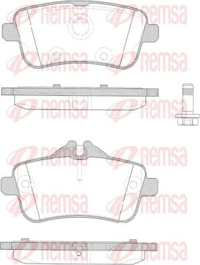 Remsa 1503.10 - Bremžu uzliku kompl., Disku bremzes autospares.lv