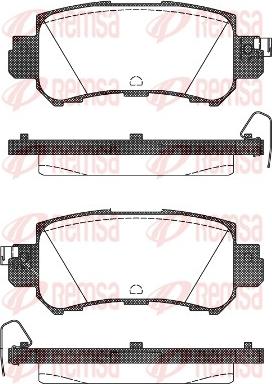 Remsa 1507.00 - Brake Pad Set, disc brake www.autospares.lv