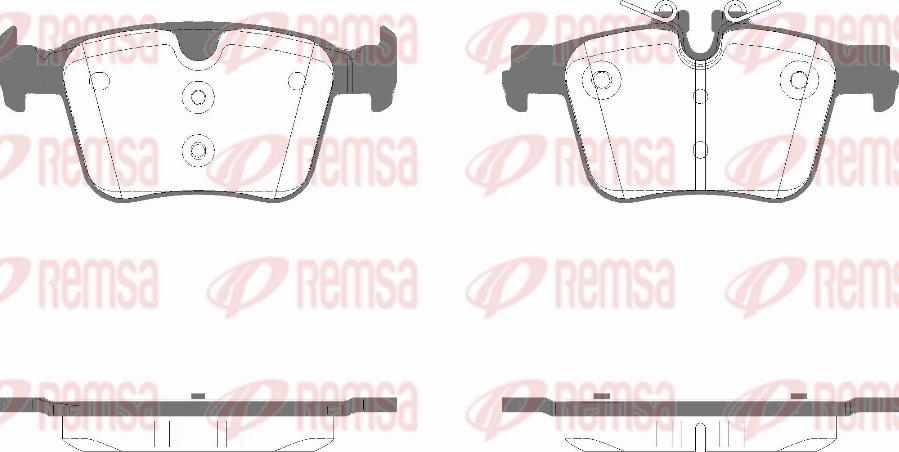 Remsa 1516.05 - Bremžu uzliku kompl., Disku bremzes www.autospares.lv