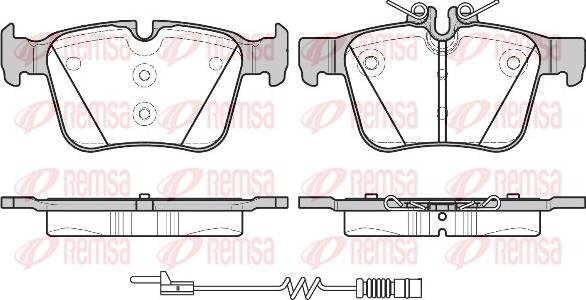 Remsa 1516.20 - Brake Pad Set, disc brake www.autospares.lv