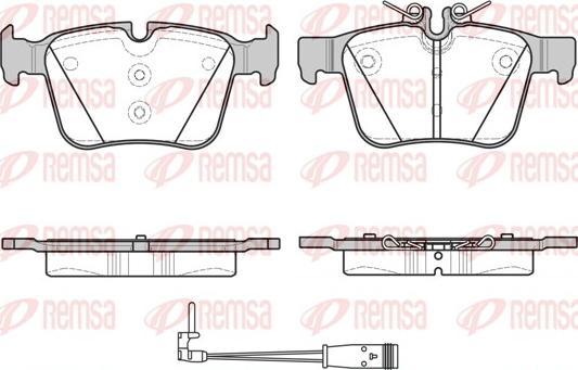 Remsa 1516.21 - Brake Pad Set, disc brake www.autospares.lv