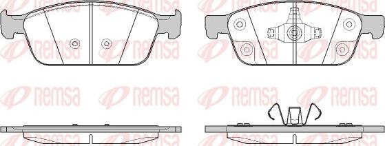 Remsa 1510.50 - Brake Pad Set, disc brake www.autospares.lv