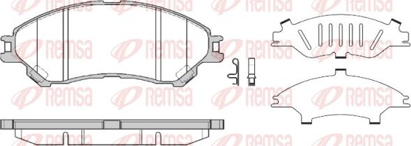 Remsa 1589.02 - Brake Pad Set, disc brake www.autospares.lv