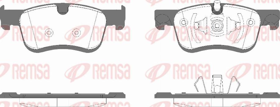 Remsa 1580.10 - Bremžu uzliku kompl., Disku bremzes www.autospares.lv