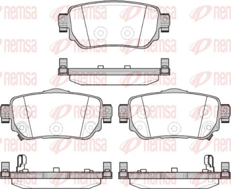 Remsa 1582.02 - Bremžu uzliku kompl., Disku bremzes autospares.lv