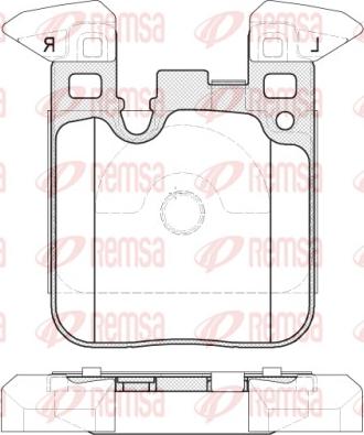 Remsa 1539.00 - Bremžu uzliku kompl., Disku bremzes www.autospares.lv