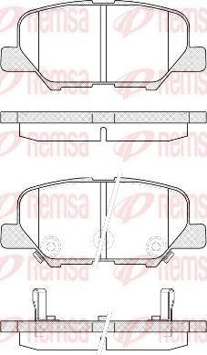 Remsa 1536.02 - Bremžu uzliku kompl., Disku bremzes www.autospares.lv