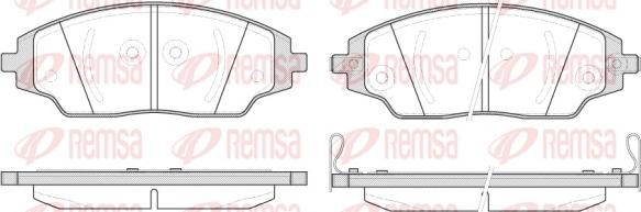 Remsa 1537.02 - Bremžu uzliku kompl., Disku bremzes autospares.lv