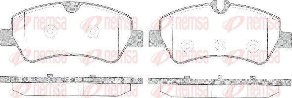 Remsa 1521.00 - Bremžu uzliku kompl., Disku bremzes autospares.lv