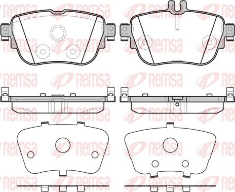 Remsa 1699.00 - Bremžu uzliku kompl., Disku bremzes www.autospares.lv