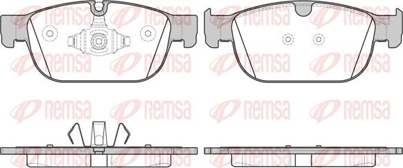 Remsa 1696.00 - Brake Pad Set, disc brake www.autospares.lv