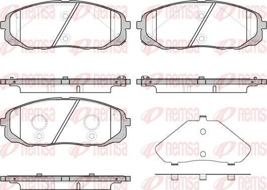 Remsa 1647.12 - Bremžu uzliku kompl., Disku bremzes www.autospares.lv