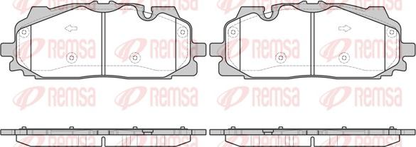 Remsa 1667.00 - Bremžu uzliku kompl., Disku bremzes www.autospares.lv