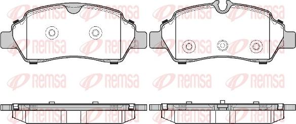 Remsa 1605.00 - Bremžu uzliku kompl., Disku bremzes autospares.lv