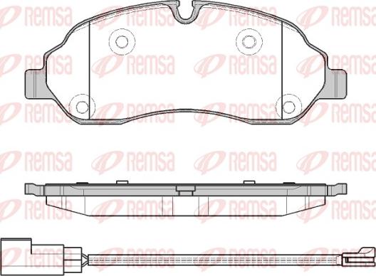 Remsa 1602.02 - Bremžu uzliku kompl., Disku bremzes autospares.lv