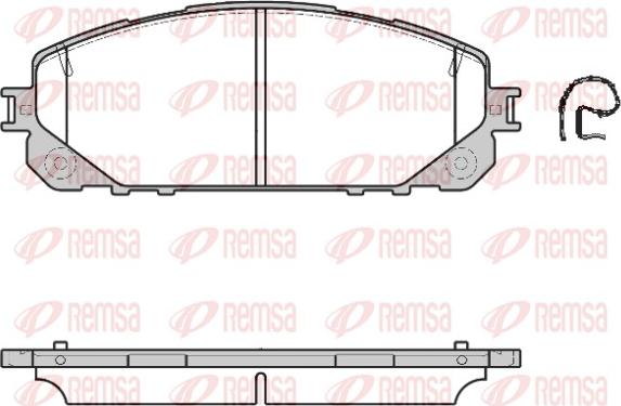 Remsa 1613.00 - Bremžu uzliku kompl., Disku bremzes www.autospares.lv