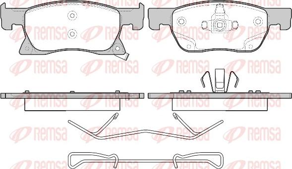 Remsa 1681.02 - Bremžu uzliku kompl., Disku bremzes www.autospares.lv