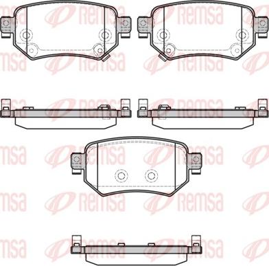 Remsa 1682.02 - Bremžu uzliku kompl., Disku bremzes www.autospares.lv