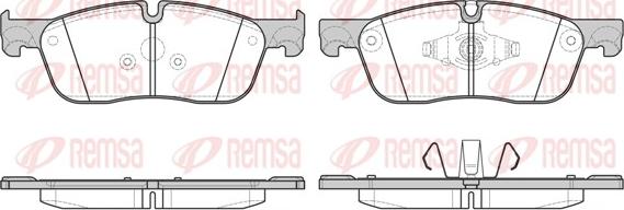 Remsa 1633.00 - Brake Pad Set, disc brake www.autospares.lv