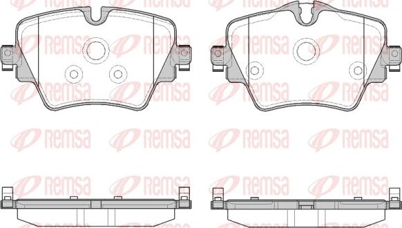 Remsa 1625.08 - Bremžu uzliku kompl., Disku bremzes www.autospares.lv