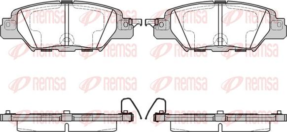 Remsa 1677.00 - Bremžu uzliku kompl., Disku bremzes www.autospares.lv