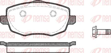 Remsa 1099.00 - Brake Pad Set, disc brake www.autospares.lv