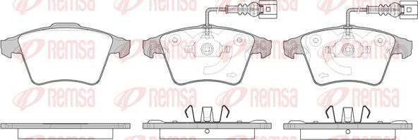 Remsa 1045.22 - Bremžu uzliku kompl., Disku bremzes www.autospares.lv