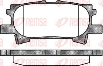 Remsa 1040.00 - Тормозные колодки, дисковые, комплект www.autospares.lv