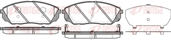 Remsa 1041.12 - Bremžu uzliku kompl., Disku bremzes www.autospares.lv