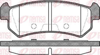 Remsa 1048.00 - Bremžu uzliku kompl., Disku bremzes autospares.lv