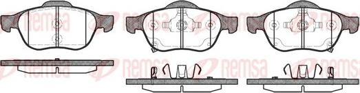 Remsa 1054.02 - Brake Pad Set, disc brake www.autospares.lv