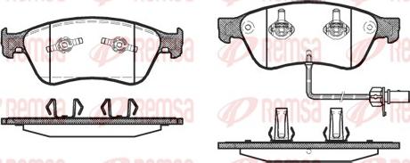 Remsa 1056.02 - Bremžu uzliku kompl., Disku bremzes www.autospares.lv