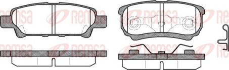 Remsa 1051.02 - Brake Pad Set, disc brake www.autospares.lv