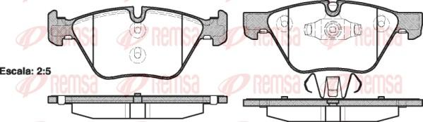 Remsa 1052.10 - Bremžu uzliku kompl., Disku bremzes autospares.lv