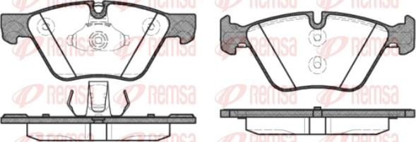 Remsa 1052.30 - Bremžu uzliku kompl., Disku bremzes www.autospares.lv