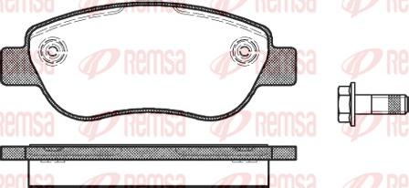 Remsa 1069.00 - Тормозные колодки, дисковые, комплект www.autospares.lv