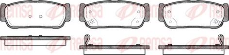 Remsa 1063.02 - Brake Pad Set, disc brake www.autospares.lv