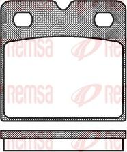 Remsa 1067.00 - Bremžu uzliku kompl., Disku bremzes www.autospares.lv