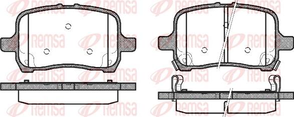 Remsa 1089.22 - Bremžu uzliku kompl., Disku bremzes www.autospares.lv