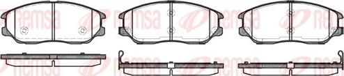 Remsa 1085.02 - Brake Pad Set, disc brake www.autospares.lv