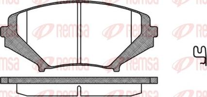 Remsa 1080.01 - Bremžu uzliku kompl., Disku bremzes www.autospares.lv