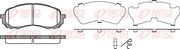 Remsa 1081.11 - Brake Pad Set, disc brake www.autospares.lv