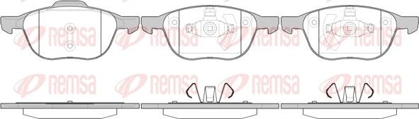 Remsa 1082.00 - Brake Pad Set, disc brake www.autospares.lv