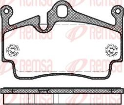 Remsa 1191.00 - Тормозные колодки, дисковые, комплект www.autospares.lv